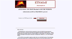 Desktop Screenshot of etnagolf.com